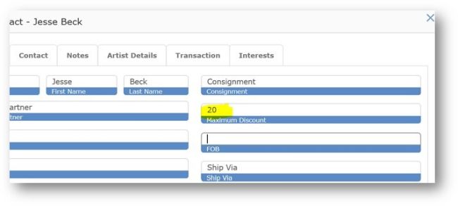 Transaction Grid Buttons