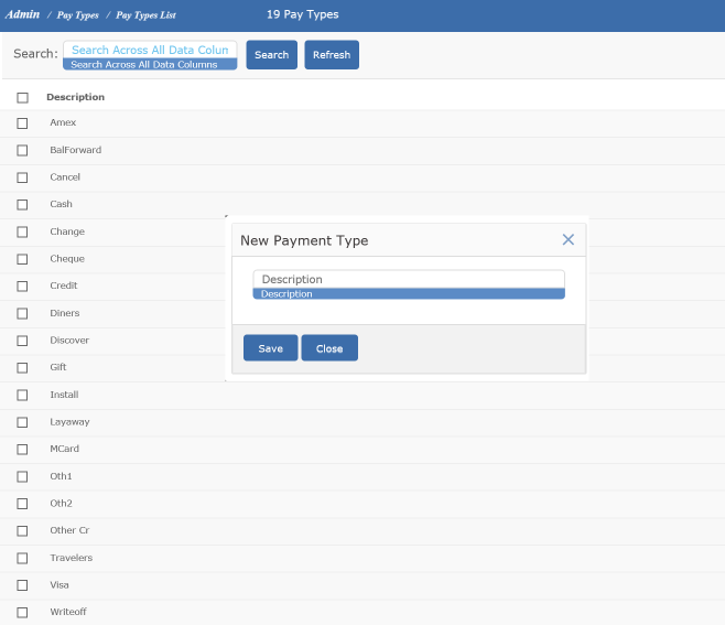 Payment Types