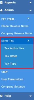 Sales Tax Buttons